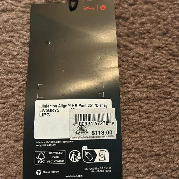 Lululemon Disney Align HR Pant size 12 - Picture 6 of 6